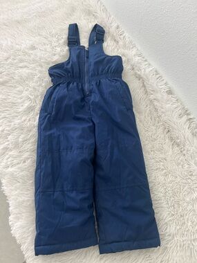 Pink Platinum Navy Blue Kids Snow Overalls Gently Used
